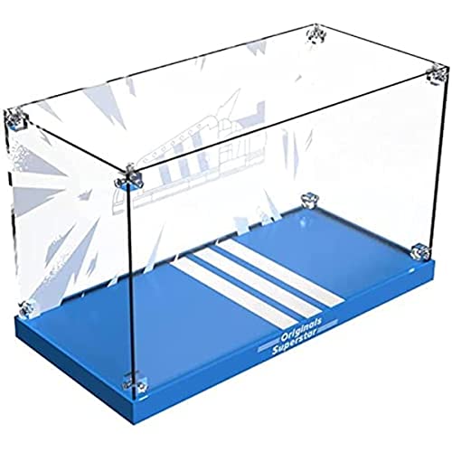 JOMIOD Acryl Schaukasten Vitrine für Lego 10282 Originals Superstar Sportschuh, Staubdichte Vitrine Transparent Acryl Vitrine Schaukasten Kompatibel Lego 10282 Modell - Ohne Modell Kit von JOMIOD