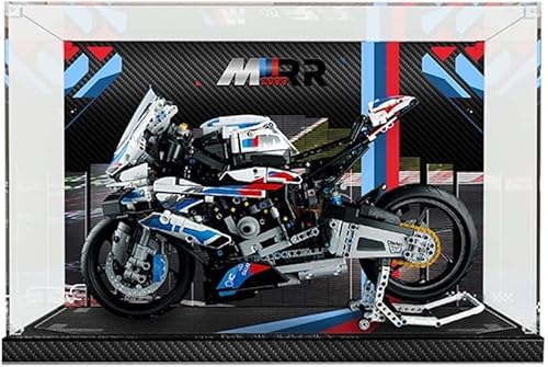 JOMIOD Acryl Schaukasten Vitrine für Lego 42130 Technic BMW M 1000 RR Motorrad, Staubdichte Vitrine Transparent Acryl Vitrine Schaukasten Kompatibel Lego 42130 Modell - Ohne Modell Kit (Stil B) von JOMIOD