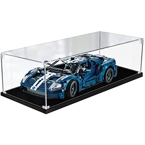 JOMIOD Acryl Schaukasten Vitrine für LEGO 42154 Technic Ford GT 2022, Staubdichte Vitrine Transparent Acryl Vitrine Schaukasten Kompatibel Lego 42154 Modell - Ohne Modell Kit (Stil A) von JOMIOD