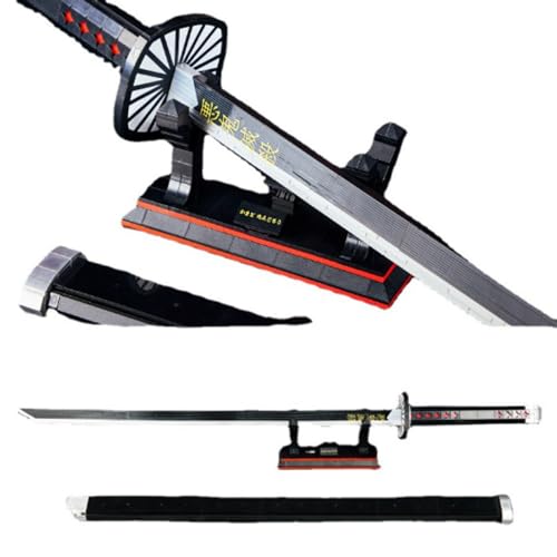 JOMIOD Anime Cosplay Schwert Baustein Set, 759+ Klemmbausteine 99,7cm Samurai Katana Modell mit Scheide und Ständer, MOC Konstruktionsspielzeug ideales Sammlergeschenk für Fans und Erwachsene von JOMIOD