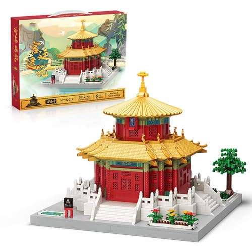 JOMIOD Modular Haus Bausteine, 3812 Klemmbausteine Wan Chunting Chinesische Alte Berühmte Architektur Modular Gebäude, MOC Haus Bausteine Konstruktionsspielzeug für Kinder Erwachsene von JOMIOD