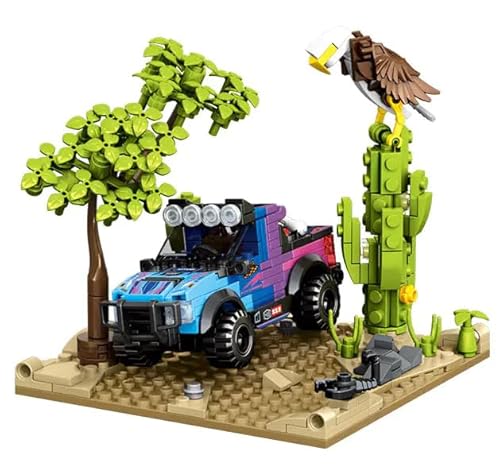 JOMIOD Technik Geländewagen Modellbausatz, 363 Klemmbausteine MOC Auto SUV Bausteine Bausatz, Technik Rennauto Modell Konstruktionsspielzeug Geschenk für Kinder Erwachsene von JOMIOD