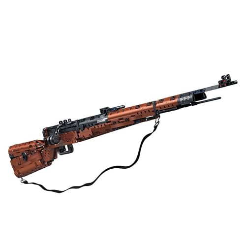 JOMIOD Technik Gewehr Bausteine Bausatz, 98K Scharfschützengewehr 1206 Klemmbausteine Technik Waffen Modell mit Schussfunktion MOC Militär Waffen Kompatibel mit Großen Marken von JOMIOD