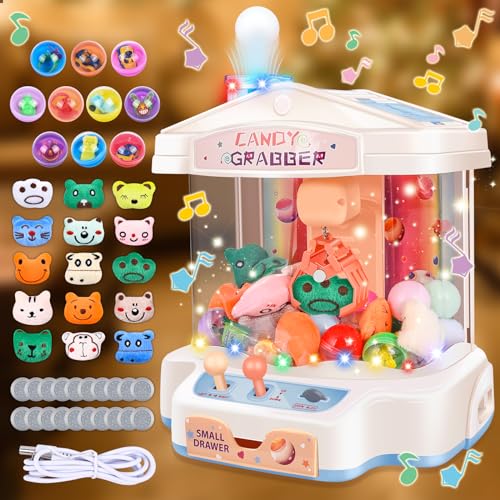 JONRRYIN Greifautomat für Kinder, Süßigkeitenautomat mit Münzen und Doll, Candy Grabber, Krallen Maschine, Groß Claw Machine Toy, Süßigkeiten Greifmaschine Krallenmaschine Spielzeug für Spiel Party von JONRRYIN