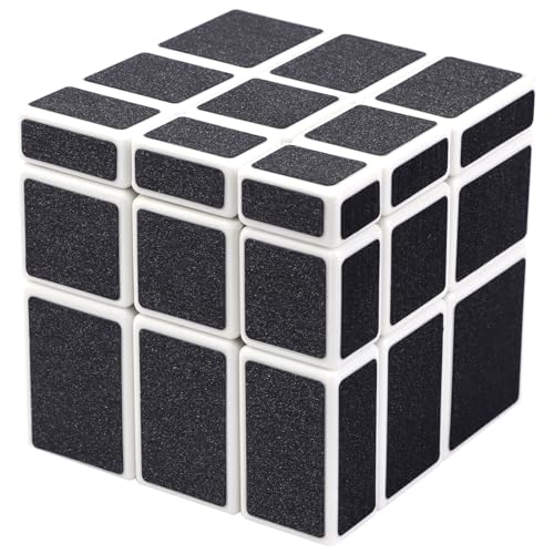 JOPHEK Mirror Cube, Zauberwürfel 3x3 Speed Cube Spiegelwürfel 3x3x3 Würfel Professionell & Langlebig, Magic Puzzle Cube for Children and Adults (Schwarz) von JOPHEK
