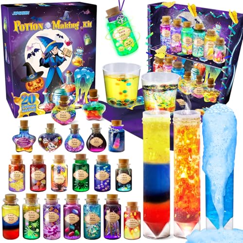 JOPSHEEN Kreative Geschenk für Kinder, 20 Zaubertrank Bastelset, Witchcraft Kit Hexen Zubehör, Experimente Spielzeug Für Kinder von JOPSHEEN