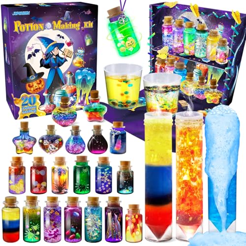 JOPSHEEN Kreative Geschenk für Kinder, 20 Zaubertrank Bastelset, Witchcraft Kit Hexen Zubehör, Experimente Spielzeug Für Kinder von JOPSHEEN