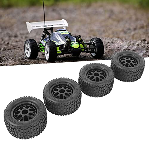 JOROBURO 4 Stück RC-Reifen, Gummi-Universal-LKW-Rad, RC-Reifen-Set, Modelle, Autos, LKW, Buggy-Reifen für 1:14, 1:16, 1:18 Automodell-Zubehör von JOROBURO