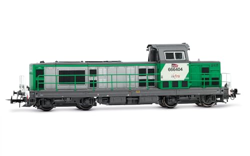 Jouef HJ2442S Infra 4-achsige Diesellokomotive BB 66400 in grüner Lackierung der DCC-Lok – Diesel Jouef HJ2442S Infra 4-achsige Diesellokomotive BB 66400 in grüner Lackierung der DCC-Lok – Diesel von JOUEF