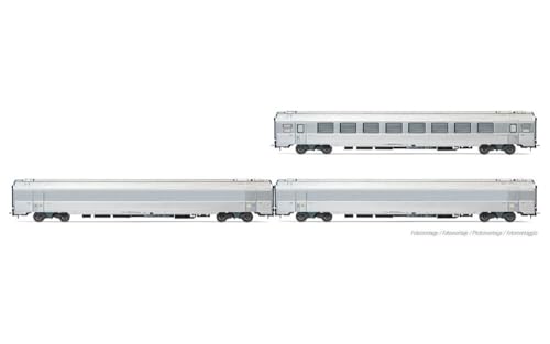 Jouef HJ4179 SNCF, Expo-Zug, 3-teiliges Paket mit 2/2 Personenwagen, Grau Jouef HJ4179 SNCF, Expo-Zug, 3-teiliges Paket mit 2/2 Personenwagen, Grau von JOUEF
