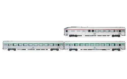 Jouef HJ4196 SNCF, 3-Einheiten-Pack EC Etoile du Nord Set 1/2, B3Dtux, B8u und B91/2tu, ep. V Reisezugwagen von JOUEF