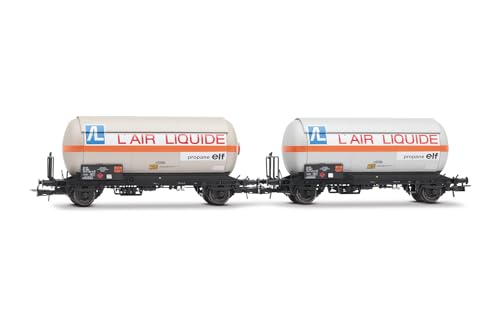 Jouef HJ6287 SNCF, 2-teiliges Set 2-achsiger Gaskesselwagen mit Schiebedach, „Air Liquide“, Ep. IV Güterwagen Jouef HJ6287 SNCF, 2-teiliges Set 2-achsiger Gaskesselwagen mit Schiebedach, „Air Liquide“, Ep. IV Güterwagen von JOUEF