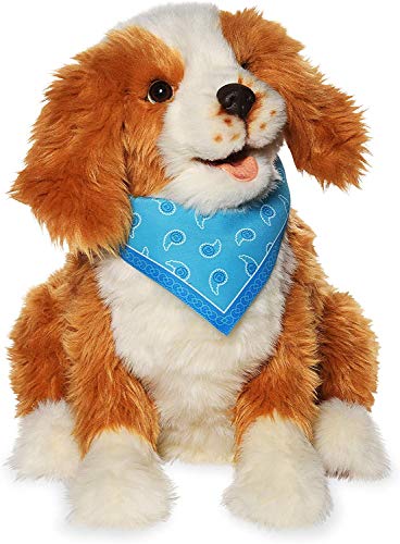 Joy For All Ageless Innovation Interactive Pet-Hund - Naturgetreues, realistisches Haustier mit weichem Fell, Kopf- und Schwanzbewegungen und Zweiwege-Barkback-Technologie – Freckled Pup von JOY FOR ALL