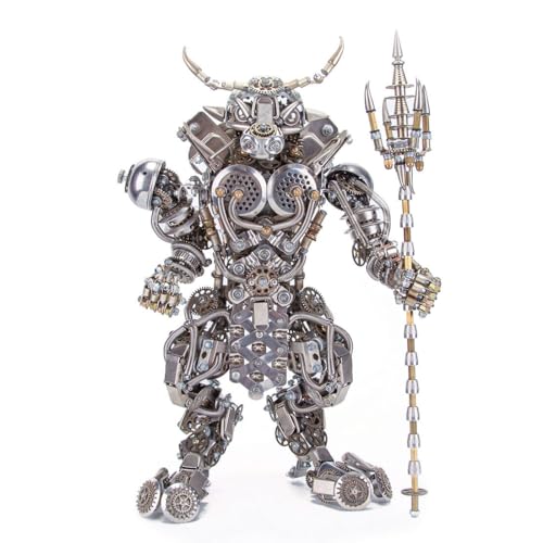 3D DIY Metall Werwolf Modellbausatz - 2000+ PCS hyperrealistische Edelstahl Montage Skulptur Steampunk Montage Sammlerstück für Erwachsene und Jugendliche 3D DIY Metall Werwolf Modellbausatz - 2000+ PCS hyperrealistische Edelstahl Montage Skulptur Steampunk Montage Sammlerstück für Erwachsene und Jugendliche von JOYARCH