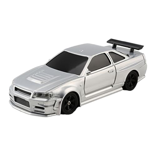 JOYARCH 1/43 RC Drift Car Racing Car, 2,4G RC Driftauto 15KM/H 4WD Hochgeschwindigkeits Allrad Rennwagen, Spielzeug Auto mit Arbeitsscheinwerfern Geschenk für Erwachsene Kinder von JOYARCH