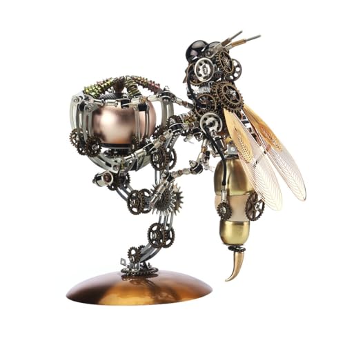Mechanischer Wespenlautsprecher aus Metall, Steampunk-Stil, 3D-Modellbausatz mit beweglichen Krallen und einziehbaren Blütenblättern, kreatives Ornament für Zuhause und Büro, 627 Teile Mechanischer Wespenlautsprecher aus Metall, Steampunk-Stil, 3D-Modellbausatz mit beweglichen Krallen und einziehbaren Blütenblättern, kreatives Ornament für Zuhause und Büro, 627 Teile von JOYARCH