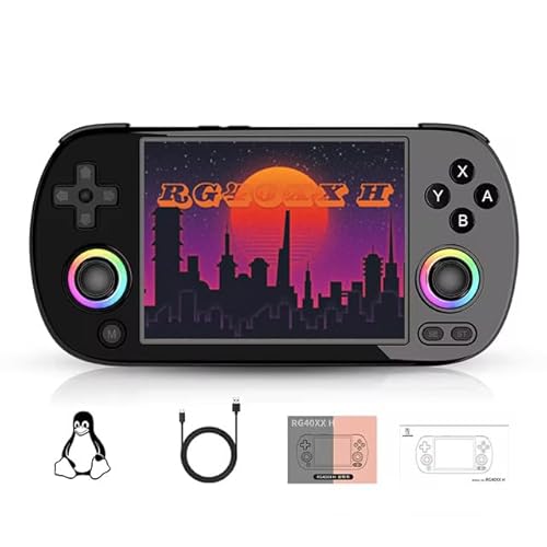 RG40XX H Retro-Handheld-Spielekonsole, 64G Linux 64-Bit-System, 10,2 cm IPS-Bildschirm, Video-Spielkonsole, unterstützt 5G WiFi Bluetooth, Geschenk für Kinder und Erwachsene (ohne Spiele) von JOYARCH