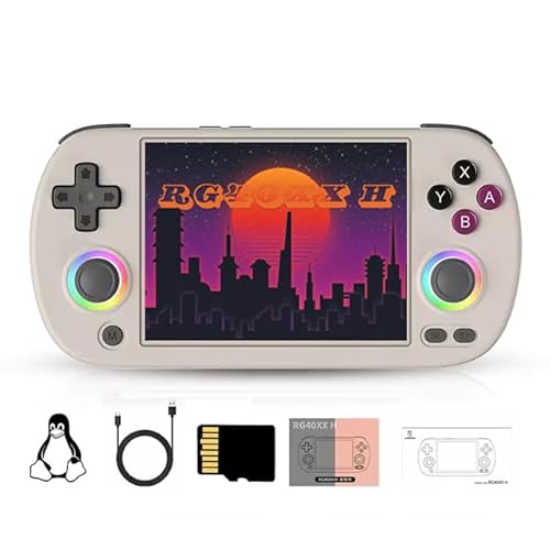 RG40XX H Retro-Handheld-Spielkonsole 64G mit 5000+ Spielen, Linux 64-Bit-System, 4-Zoll-IPS-Bildschirm, Video-Spielekonsole, unterstützt 5G WiFi Bluetooth von JOYARCH