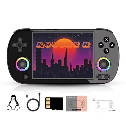 RG40XX H Retro-Handheld-Spielkonsole 64G mit 5000+ Spielen, Linux 64-Bit-System, 4-Zoll-IPS-Bildschirm, Video-Spielekonsole, unterstützt 5G WiFi Bluetooth von JOYARCH