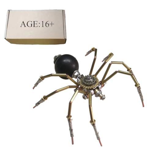 Steampunk Mechanische Rundbauchige Winzige Spinne 3D Metall DIY Montage Modellbausatz 90PCS Schwarz Insektenpuzzle für Erwachsene Steampunk Mechanische Rundbauchige Winzige Spinne 3D Metall DIY Montage Modellbausatz 90PCS Schwarz Insektenpuzzle für Erwachsene von JOYARCH