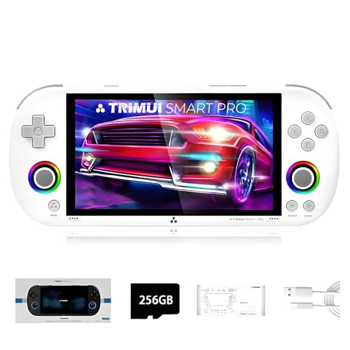 TRIMUI Smart Pro Handheld-Spielkonsole, 256 G SD-Karte mit 14300+ Spielen, Linux-System A133P-Prozessor, 12,7 cm Bildschirm, Retro-Videospielkonsole, Jungen, Mädchen, Erwachsene, Geschenke von JOYARCH