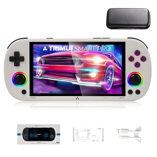 TRIMUI Smart Pro Handheld-Spielkonsole, Linux-System A133P-Prozessor, 12,7 cm (5 Zoll) Bildschirm, Retro-Videospielkonsole, Jungen, Mädchen, Erwachsene, Geschenke (keine Karte, keine Spiele) – mit von JOYARCH