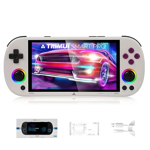 TRIMUI Smart Pro Handheld-Spielkonsole, Linux-System A133P-Prozessor, 12,7 cm (5 Zoll) Bildschirm, Retro-Videospielkonsole, Jungen, Mädchen, Erwachsene, Geschenke (keine Karte, keine Spiele) von JOYARCH