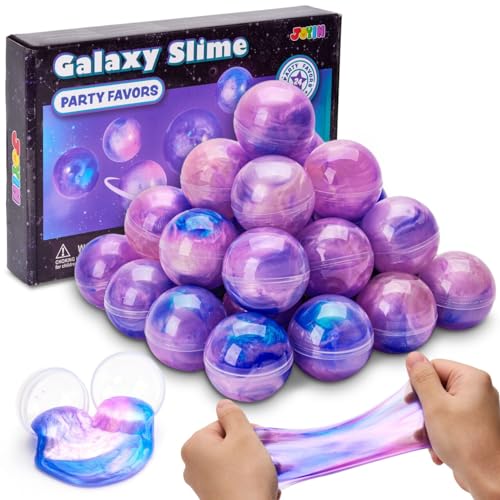 JOYIN 24 Pack Slime Kit(Rosa), Galaxy Slime Ball Slime Set Partygeschenke –Fluffy, Nicht klebrig, schmutzfrei, streßabbauend, Schleim Kits für Mädchen und Jungen – Kindergeburtstag Mitgebsel Set von JOYIN