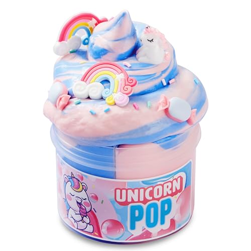 JOYIN Kaugummi-Einhorn-Schleim, Butter Schleim Partygeschenke, Nicht Klebrig, Sauber, Stressabbau, Fluffy Schleim für Mädchen und Jungen, Kindergeburtstag Mitgebsel Set von JOYIN