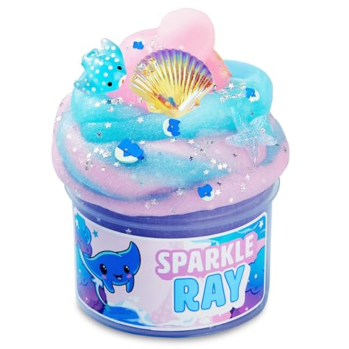 JOYIN Zuckerwatte Manta Schleim, Butter Schleim Partygeschenke, Nicht Klebrig, Sauber, Stressabbau, Fluffy Schleim für Mädchen und Jungen, Kindergeburtstag Mitgebsel Set von JOYIN