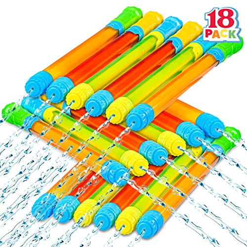 JOYIN 18pcs 42cm Wasserpistole Kinder Super Wasser Blaster Spritzpistole Wasserspritzpistolen für den Sommer im Freien Schwimmbad, Hinterhof, Strand Wasser Spiel Wasser Spielzeuge von JOYIN