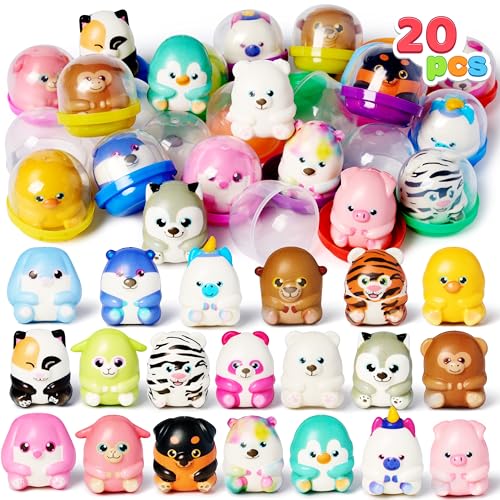 JOYIN 20 Stück Squishies Spielzeug, Anti Stress Fidget Spielzeug Squishy Stress Spielzeug Kawaii Druckspielzeug Squeeze Toy für Jungen und Mädchen Geburtstagsgeschenke Party Favors für Kinder von JOYIN