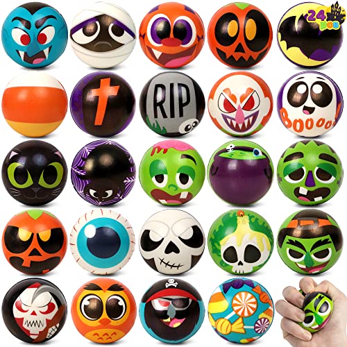 JOYIN 24 Stück Halloween Squishy Antistressball, Langsam Steigender Squeeze Stressball Halloween Party Spielzeug für Kinder Erwachsene JOYIN 24 Stück Halloween Squishy Antistressball, Langsam Steigender Squeeze Stressball Halloween Party Spielzeug für Kinder Erwachsene von JOYIN