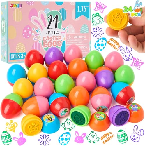 JOYIN 24 Stück Stempel Set, Spielzeug für Ostereier Jagd Spiel, Thema Party, Stuff, Osternkorb Stuffers Füllstoffe, Ostern Briefmarken Geschenke, Klassenzimmer Preis von JOYIN