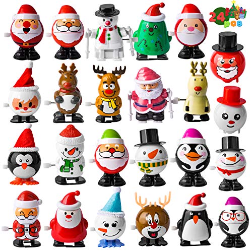 JOYIN 24 Stück Weihnachten Wind Up Toy Sortimente Stocking Stuffers für Weihnachten Party Favor Supply Zubehör von JOYIN