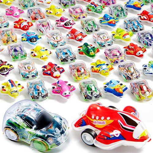 JOYIN 50 Pcs Mini Autos Kinder, Rückziehautos und Spielzeugautos, Kleine Autos, Mitgebsel Kindergeburtstag, Kleine Geschenke für Kinder 3+, Weihnachtsgeschenke Kinder von JOYIN