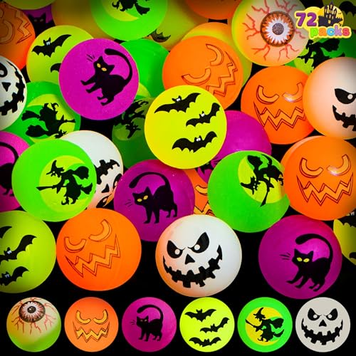 JOYIN 72 Stück Halloween Flummi Im Dunkeln leuchtende Springende Bälle 32mm Gummiball Springball Hüpfball für Halloween Party Mitgebel Spielzeug Geschenk Süßes oder Saures JOYIN 72 Stück Halloween Flummi Im Dunkeln leuchtende Springende Bälle 32mm Gummiball Springball Hüpfball für Halloween Party Mitgebel Spielzeug Geschenk Süßes oder Saures von JOYIN