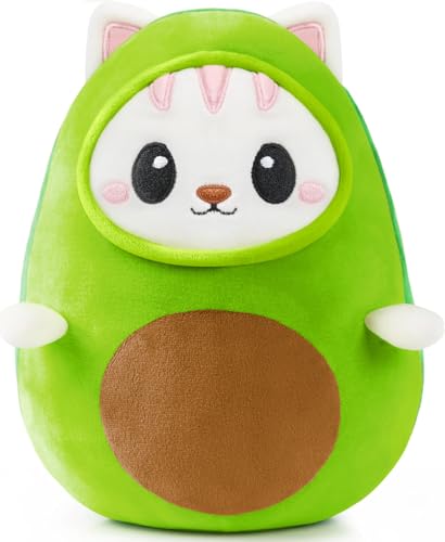 JOYIN Stofftiere Avocato 26 x 17 x 17cm Plüsch Kissen Plüschtier Ausgestopftes Tier Spielzeug Kuschelkissen Geschenk Plüschkissen über für Kinder Jungen Mädchen 3 Jahren von JOYIN