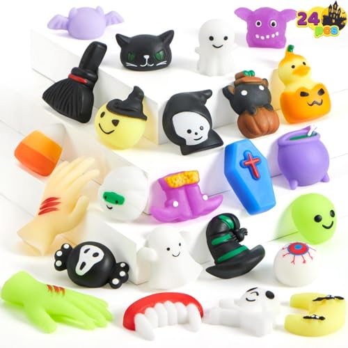 JOYIN Halloween-Mochi-Squishy-Spielzeug, 24 Stück, Fidget-Quetschspielzeug, süße Fidgets für Süßes oder Saures, Halloween-Partys, Keine Süßigkeiten JOYIN Halloween-Mochi-Squishy-Spielzeug, 24 Stück, Fidget-Quetschspielzeug, süße Fidgets für Süßes oder Saures, Halloween-Partys, Keine Süßigkeiten von JOYIN