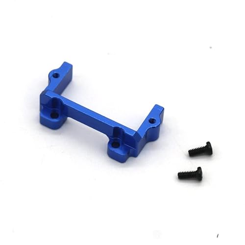 JOYSOG Achse Lenkrad Halterung Basis für FMS 1/24 Power Wagon FCX24 RC Auto, Aluminiumlegierung Spurstange Basis Sitz Lenkung Servo Mount Zubehör (Blau) von JOYSOG