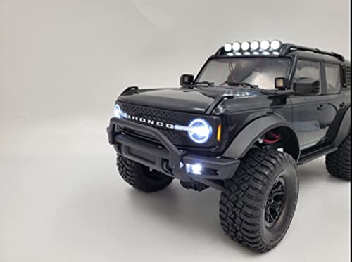 Frontstoßstange für Traxxas 1/18 TRX4M Bronco RC Auto, Nyloy RC Frontschutz Stoßstange mit Schrauben von JOYSOG