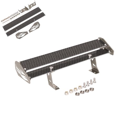 JOYSOG 1/10 RC Car Body Wing Spoiler, Metal Tail Wing Rear Spoiler Wing for 1/10 RC Simulation DIY Upgrade Parts JOYSOG 1/10 RC Car Body Wing Spoiler, Metal Tail Wing Rear Spoiler Wing for 1/10 RC Simulation DIY Upgrade Parts von JOYSOG