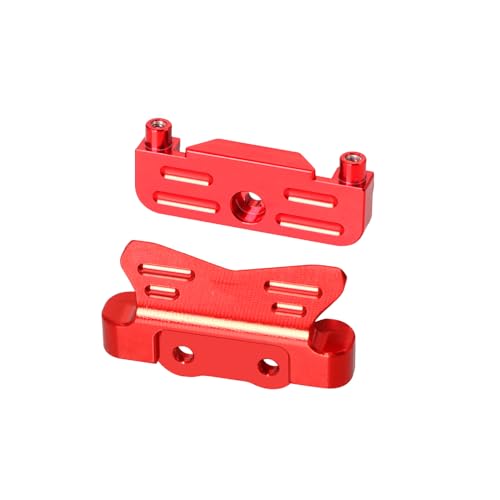 JOYSOG Aluminium-Querlenker-Halterung vorne / hinten für Losi 1/24 Micro-B 2WD Buggy RC Crawler Auto Querlenker Halter Upgrades Teile (rot) von JOYSOG