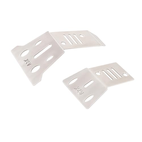 JOYSOG Für Arrma 1/14 Mojave GROM RC Chassis Armor Guard Plate, Edelstahl Front Rear Chassis Armor Protection Plate Skid Plate Upgrade Parts von JOYSOG