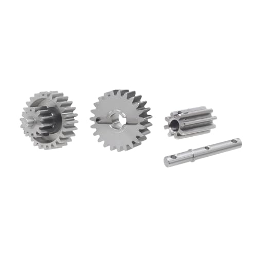 JOYSOG Metal Low/Overdrive Transmission Gear Set for 1/10 RC Car SCX10 TRX4 LCG RC Crawler Upgrades Accessories (Overdrive:1:5.9&12T/23T/25T) von JOYSOG