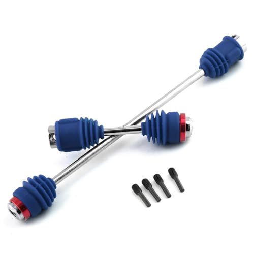 JOYSOG Metal RC Center Drive Shaft for Traxxas 1/10 E-Revo/Summit RC Central Transmission Shaft Upgrade Accessories (Blue) von JOYSOG