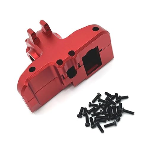 JOYSOG Metall Schaltknauf Abdeckung für MJX Hyper Go 1/14 14209 14210 RC Schaltgetriebe Abdeckung Hinten Differentialabdeckung Upgrade Teile (Rot) von JOYSOG