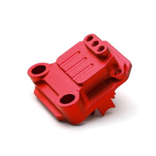 JOYSOG RC Auto Getriebegehäuse für Tamiya TA01 TA02 DF01 RC Metall Differential Getriebe Gehäuse Abdeckung Teile (Rot) von JOYSOG