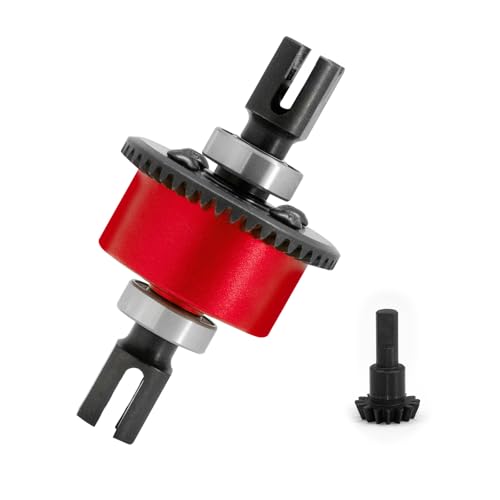 JOYSOG RC Differential Set für 1/8Typhon 6S 42+15T Universal Differential Vorne/Hinten für Arrma 1/7 Infraction Limitless RC Zubehör (Rot) von JOYSOG