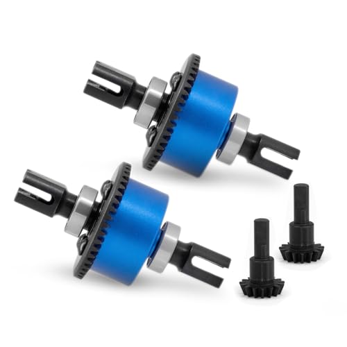 JOYSOG RC Differential Set für 1/8Typhon 6S 42+15T Universal Differential vorne/hinten für Arrma 1/7 Infraction Limitless RC Zubehör (2 Blau) von JOYSOG